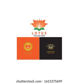 Vector lotus flowers design for spa, yoga class, hotel and resort