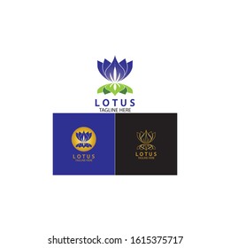 Vector lotus flowers design for spa, yoga class, hotel and resort