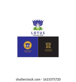 Vector lotus flowers design for spa, yoga class, hotel and resort