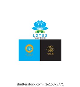 Vector lotus flowers design for spa, yoga class, hotel and resort