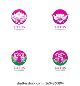 Vector lotus flowers design for spa, yoga class, hotel and resort