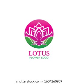Vector lotus flowers design for spa, yoga class, hotel and resort