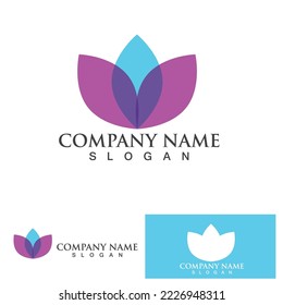 Vector lotus flowers design for spa, yoga class, hotel and resort