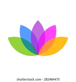 Vector lotus flowers design for spa, beauty salon, hotel and resort logo template icon vector.