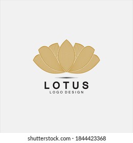 Vector lotus flowers logo design for spa, yoga class, hotel and resort