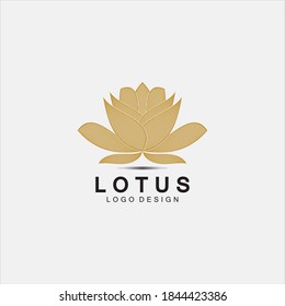 Vector lotus flowers logo design for spa, yoga class, hotel and resort