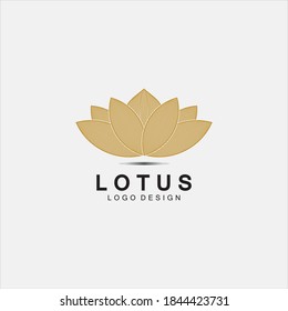Diseño del logotipo de flores de loto vectorial para spa, clase de yoga, hotel y resort