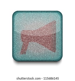 Vector  loudspeaker icon. Eps10. Easy to edit