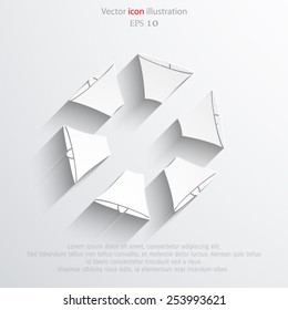 Vector loudspeaker web flat icon. Eps 10.