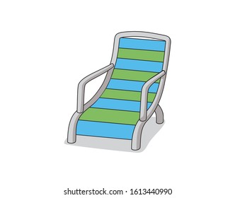 Vector of lounge chair design eps format , suitable for your design needs, logo, illustration, animation, etc.