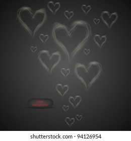 Vector love abstract background