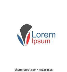 vector of love and abstract logo