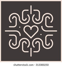 Vector love background
