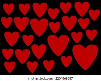 Vector Love With Black Background For Mobile Wallpaper And Laptop Wallpaper