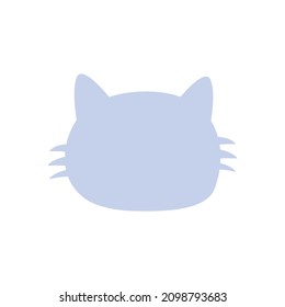 Vector love blue cat illustration