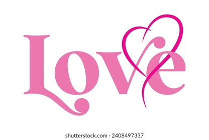 Vector love calligraphic lettering quote romantic inscription for lovers love text
