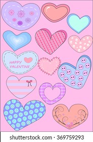 Vector love card background illustration
