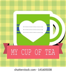 Vector Love Card. Use for Valentine's Day with place for text