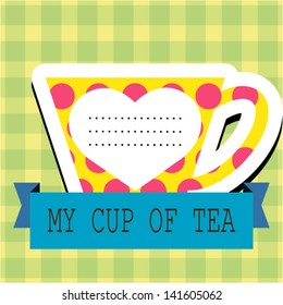 Vector Love Card. Use for Valentine's Day with place for text
