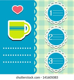 Vector Love Card. Use for Valentine's Day with place for text