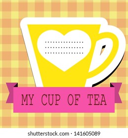 Vector Love Card. Use for Valentine's Day with place for text