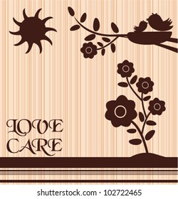 Vector Love & Care Card