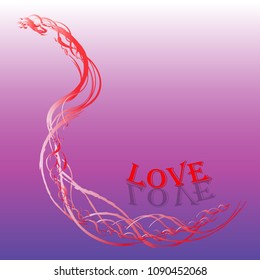 vector, love concept, colorful background