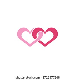 Vector love concept logo vector template design.  logo design. editable file in eps 10 