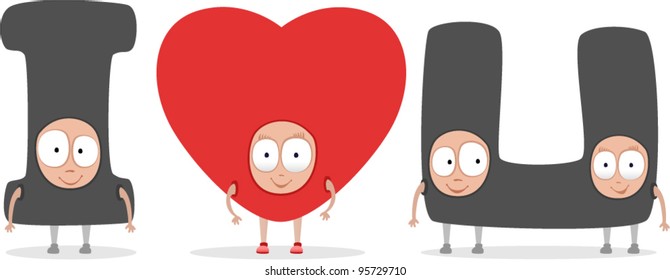 vector love costumes 1 - Separate layers for easy editing