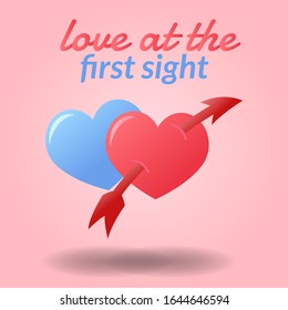 vector love Couple hearts concept. Flat illustration of wedding love. romantic love isolated on white background. valentine sign symbol. love icon