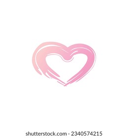 vector love design with bright color gradation