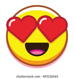 heart eyes (white) Emoji - Download for free – Iconduck