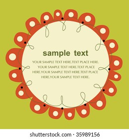 vector love flower card