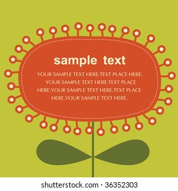 vector love flower card