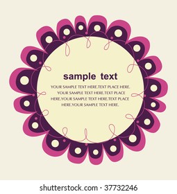 vector love flower card