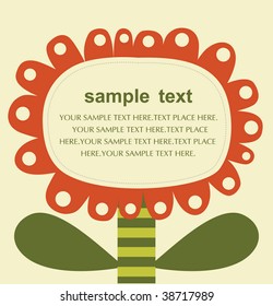 vector love flower card