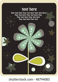  vector love flower card 3