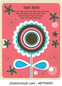  vector love flower card 7
