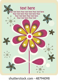  vector love flower card 8