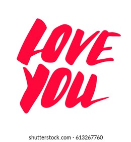 Vector of love. Happy Valentines day sign