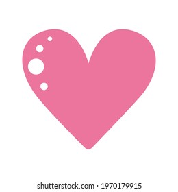 vector love heart concept. Flat illustration of wedding love. romantic love isolated on white background. valentine sign symbol. love icon