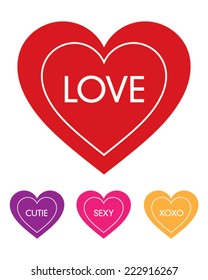 Vector Love and Heart Icons 