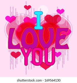 vector love heart/ I love you  