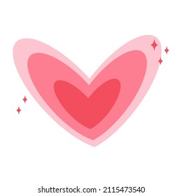 El vector ama los corazones fondo abstracto