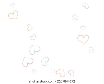 vector love hearts concept. Design elements for Valentine's day. love icon Vector illustration