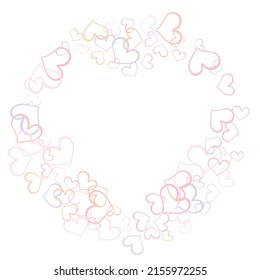 vector love hearts concept. Design elements for Valentine's day. love icon Valentine sign symbol.