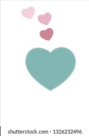 vector love hearts concept. Flat illustration of wedding love. romantic love isolated on white background. valentine sign symbol. love icon