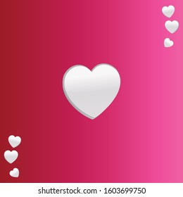vector love hearts concept. Flat illustration of wedding love. romantic love isolated on white background. valentine sign symbol. love icon