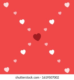 vector love hearts concept. Flat illustration of wedding love. romantic love isolated on white background. valentine sign symbol. love icon