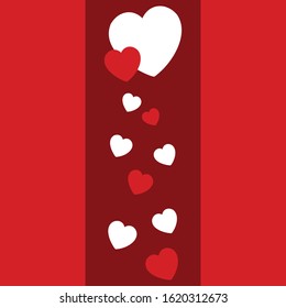 vector love hearts concept. Flat illustration of wedding love. romantic love isolated on white background. valentine sign symbol. love icon